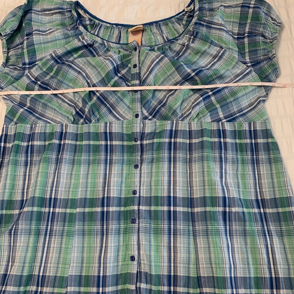Faded Glory Plaid Top - Picture 9 of 16